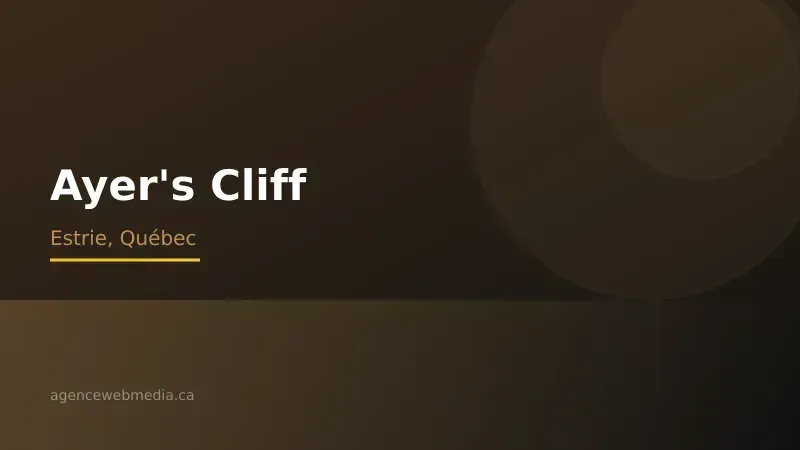 Vue de Ayer's Cliff, Estrie — Conception de site web à Ayer's Cliff par Agence Web MédIA