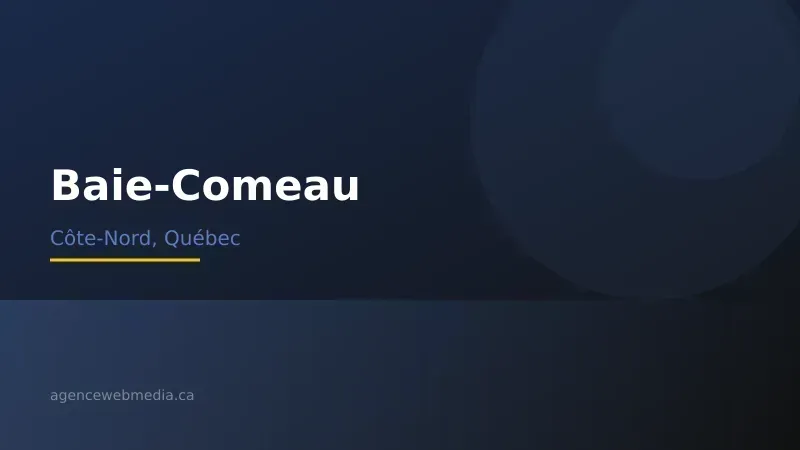Vue de Baie-Comeau, Côte-Nord — Conception de site web à Baie-Comeau par Agence Web MédIA