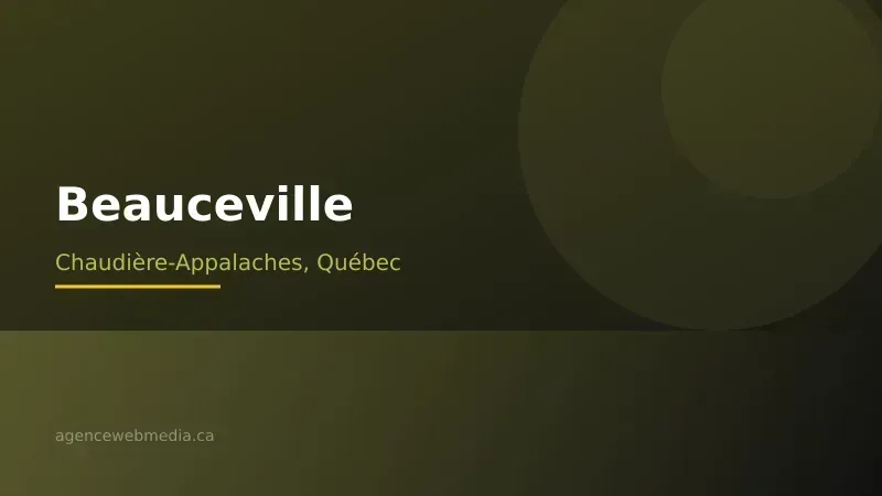 Vue de Beauceville, Chaudière-Appalaches — Conception de site web à Beauceville par Agence Web MédIA