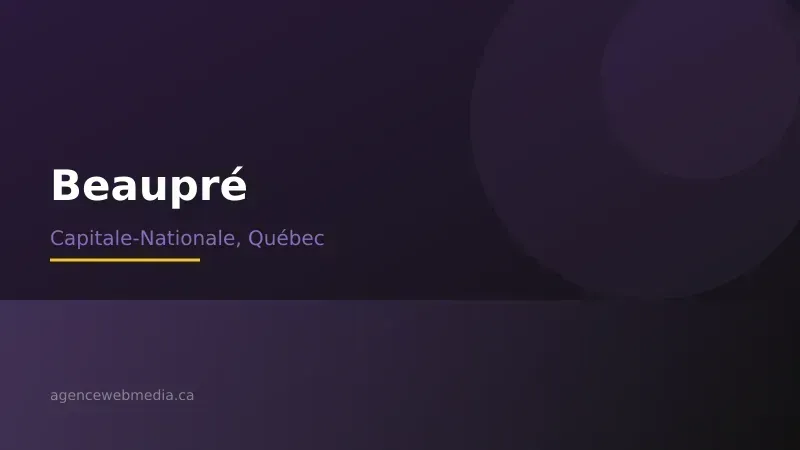 Vue de Beaupré, Capitale-Nationale — Conception de site web à Beaupré par Agence Web MédIA