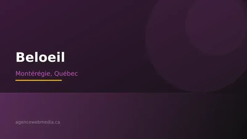 Vue de Beloeil, Montérégie — Conception de site web à Beloeil par Agence Web MédIA