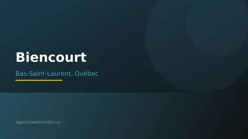 Vue de Biencourt, Bas-Saint-Laurent — Conception de site web à Biencourt par Agence Web MédIA