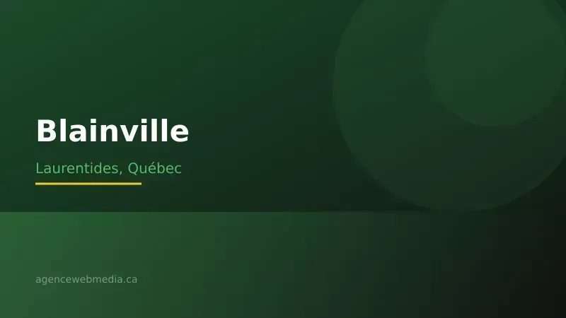 Vue de Blainville, Laurentides — Conception de site web à Blainville par Agence Web MédIA