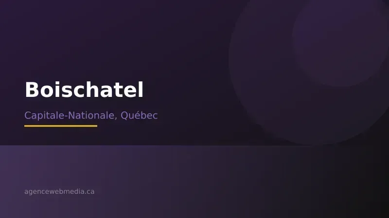 Vue de Boischatel, Capitale-Nationale — Conception de site web à Boischatel par Agence Web MédIA
