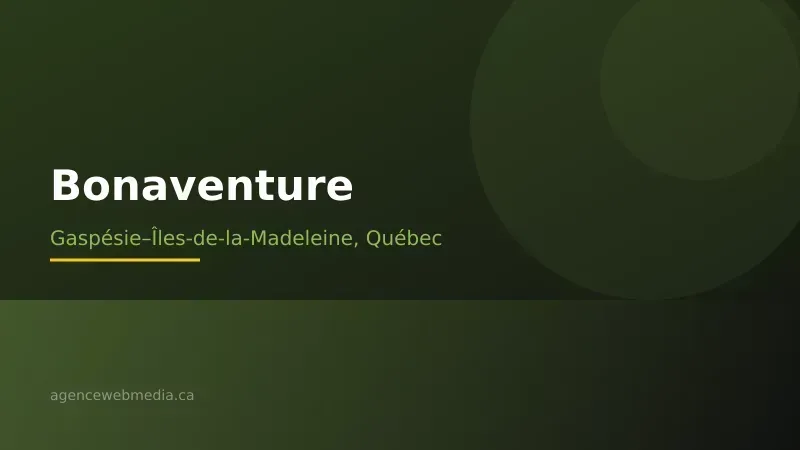Vue de Bonaventure, Gaspésie–Îles-de-la-Madeleine — Conception de site web à Bonaventure par Agence Web MédIA
