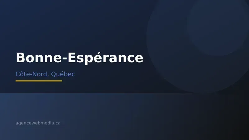 Vue de Bonne-Espérance, Côte-Nord — Conception de site web à Bonne-Espérance par Agence Web MédIA