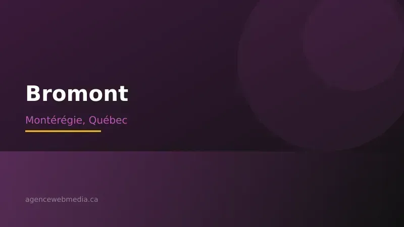 Vue de Bromont, Montérégie — Conception de site web à Bromont par Agence Web MédIA
