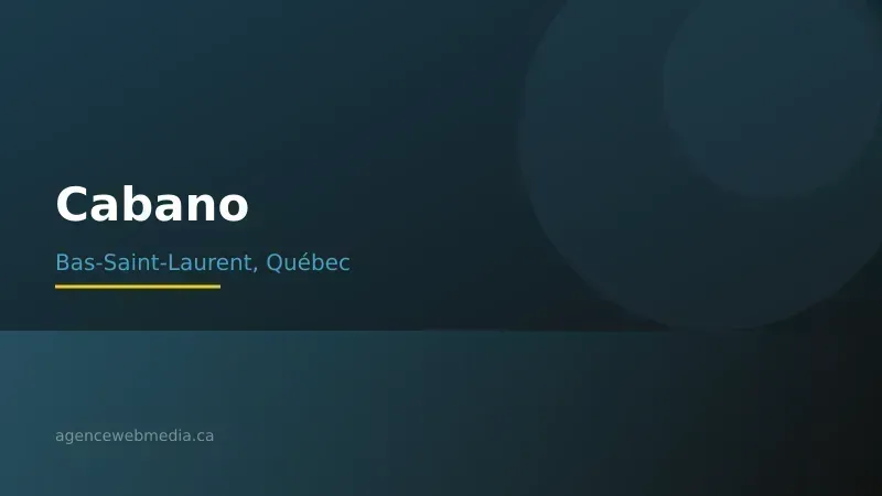 Vue de Cabano, Bas-Saint-Laurent — Conception de site web à Cabano par Agence Web MédIA