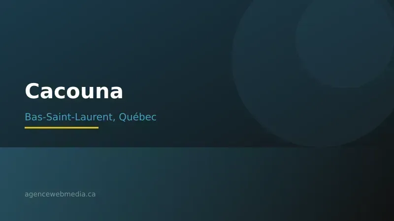 Vue de Cacouna, Bas-Saint-Laurent — Conception de site web à Cacouna par Agence Web MédIA