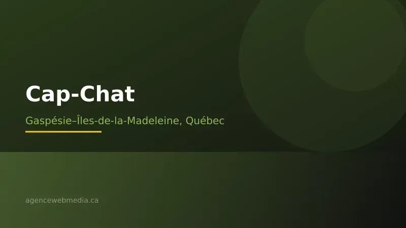 Vue de Cap-Chat, Gaspésie–Îles-de-la-Madeleine — Conception de site web à Cap-Chat par Agence Web MédIA