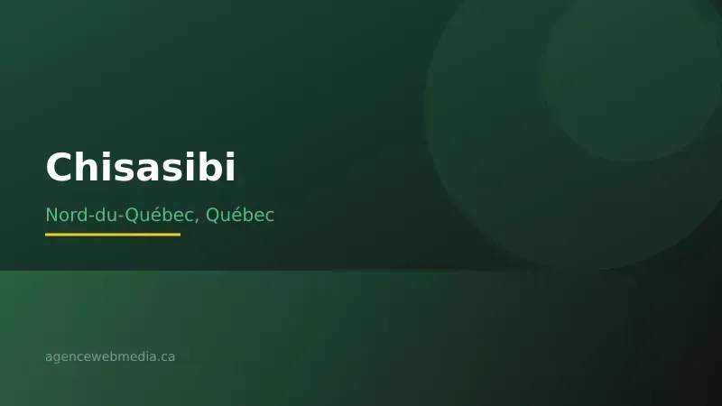 Vue de Chisasibi, Nord-du-Québec — Conception de site web à Chisasibi par Agence Web MédIA