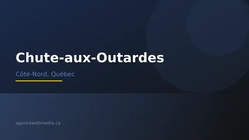 Vue de Chute-aux-Outardes, Côte-Nord — Conception de site web à Chute-aux-Outardes par Agence Web MédIA