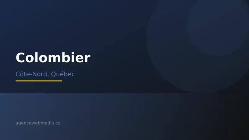 Vue de Colombier, Côte-Nord — Conception de site web à Colombier par Agence Web MédIA