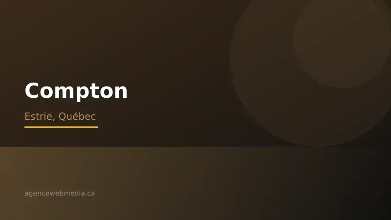 Vue de Compton, Estrie — Conception de site web à Compton par Agence Web MédIA