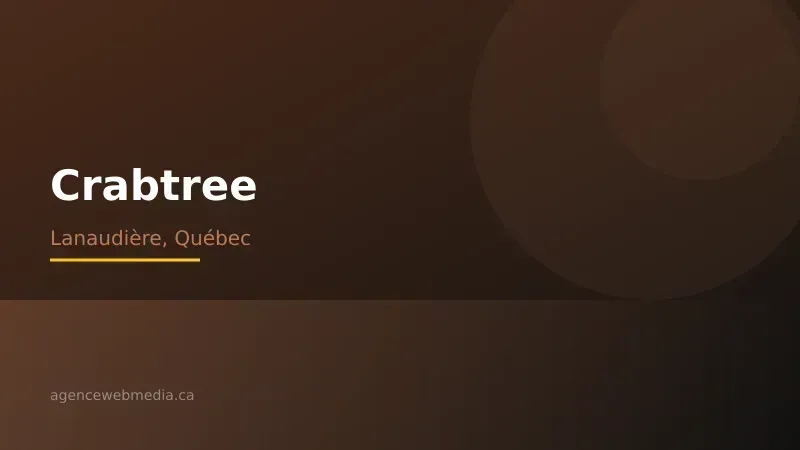 Vue de Crabtree, Lanaudière — Conception de site web à Crabtree par Agence Web MédIA