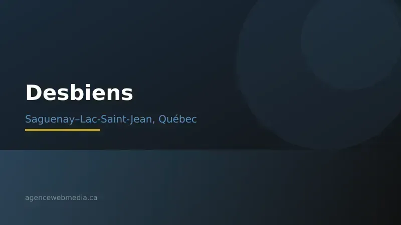 Vue de Desbiens, Saguenay–Lac-Saint-Jean — Conception de site web à Desbiens par Agence Web MédIA