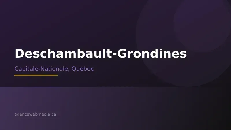Vue de Deschambault-Grondines, Capitale-Nationale — Conception de site web à Deschambault-Grondines par Agence Web MédIA