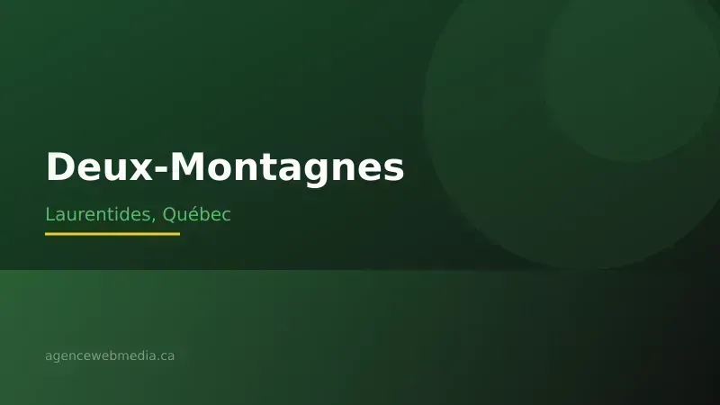 Vue de Deux-Montagnes, Laurentides — Conception de site web à Deux-Montagnes par Agence Web MédIA