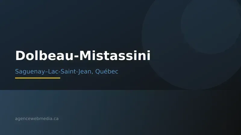 Vue de Dolbeau-Mistassini, Saguenay–Lac-Saint-Jean — Conception de site web à Dolbeau-Mistassini par Agence Web MédIA