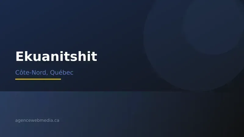 Vue de Ekuanitshit, Côte-Nord — Conception de site web à Ekuanitshit par Agence Web MédIA