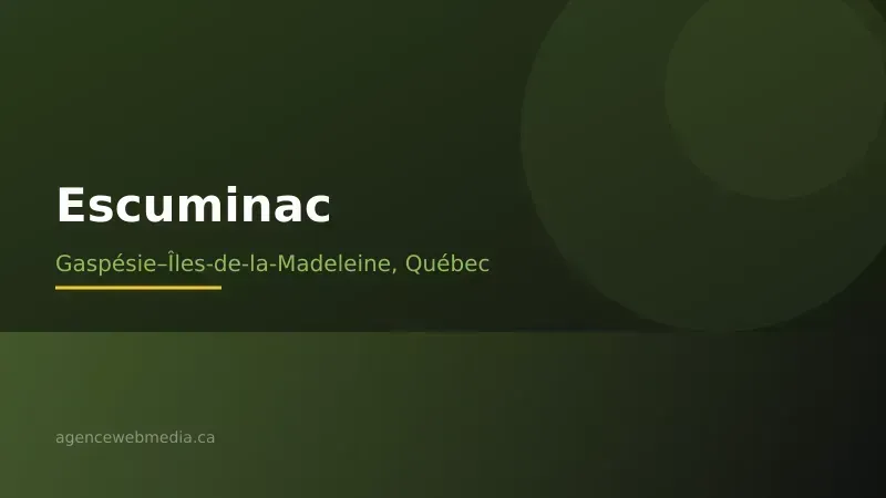 Vue de Escuminac, Gaspésie–Îles-de-la-Madeleine — Conception de site web à Escuminac par Agence Web MédIA