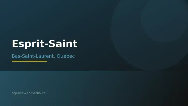 Vue de Esprit-Saint, Bas-Saint-Laurent — Conception de site web à Esprit-Saint par Agence Web MédIA
