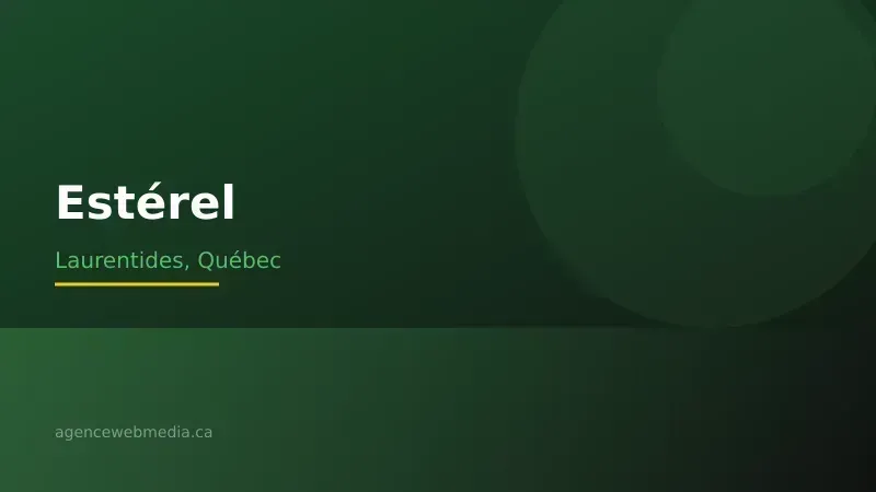 Vue de Estérel, Laurentides — Conception de site web à Estérel par Agence Web MédIA