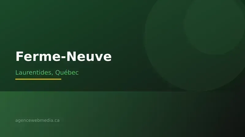 Vue de Ferme-Neuve, Laurentides — Conception de site web à Ferme-Neuve par Agence Web MédIA