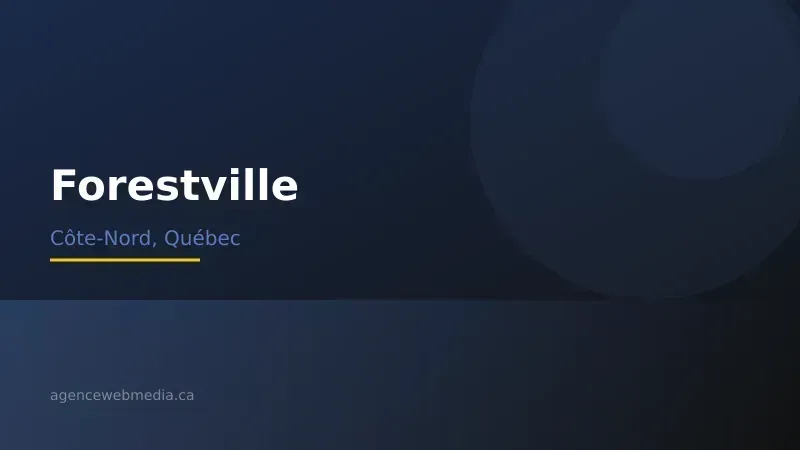 Vue de Forestville, Côte-Nord — Conception de site web à Forestville par Agence Web MédIA