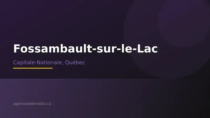 Vue de Fossambault-sur-le-Lac, Capitale-Nationale — Conception de site web à Fossambault-sur-le-Lac par Agence Web MédIA