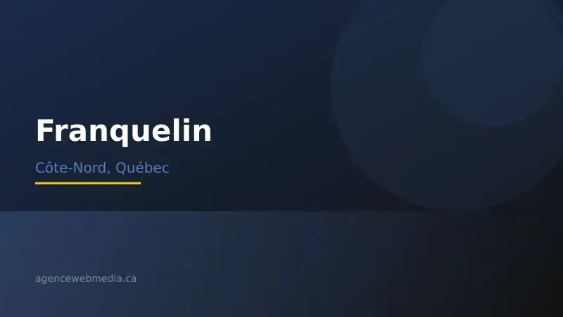 Vue de Franquelin, Côte-Nord — Conception de site web à Franquelin par Agence Web MédIA