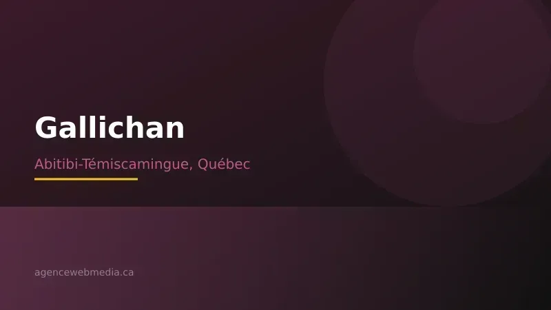 Vue de Gallichan, Abitibi-Témiscamingue — Conception de site web à Gallichan par Agence Web MédIA