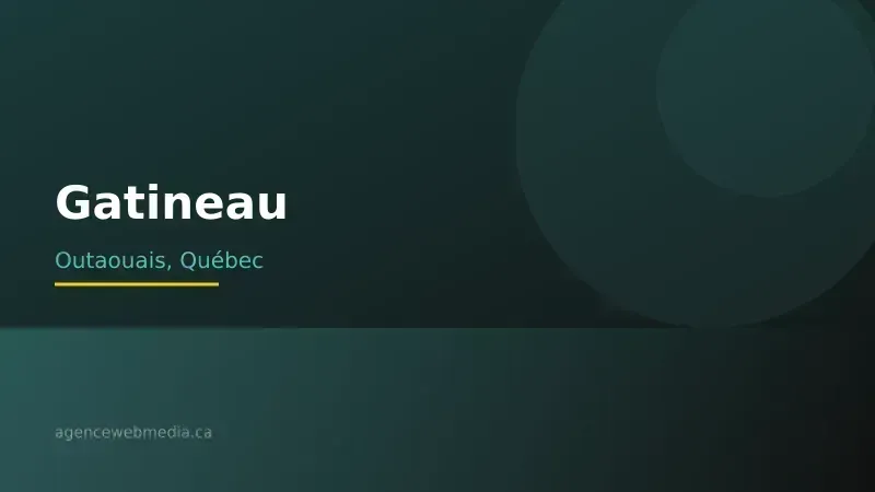 Vue de Gatineau, Outaouais — Conception de site web à Gatineau par Agence Web MédIA