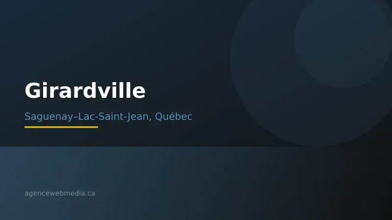 Vue de Girardville, Saguenay–Lac-Saint-Jean — Conception de site web à Girardville par Agence Web MédIA