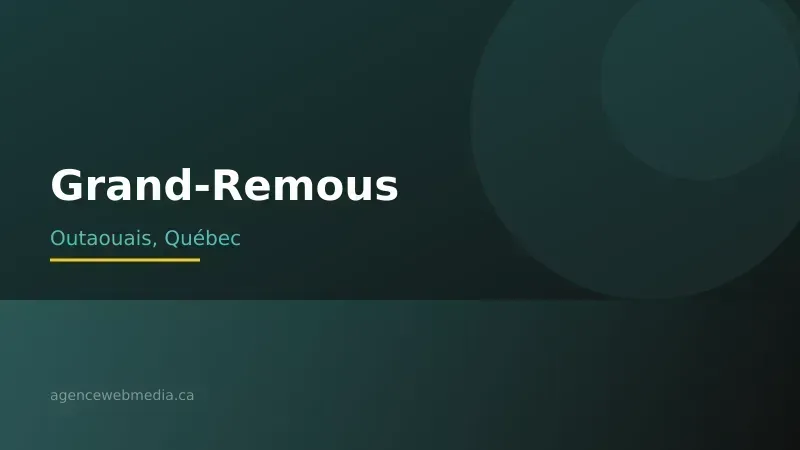 Vue de Grand-Remous, Outaouais — Conception de site web à Grand-Remous par Agence Web MédIA