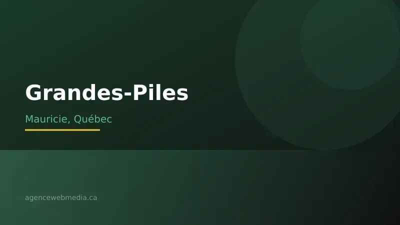 Vue de Grandes-Piles, Mauricie — Conception de site web à Grandes-Piles par Agence Web MédIA