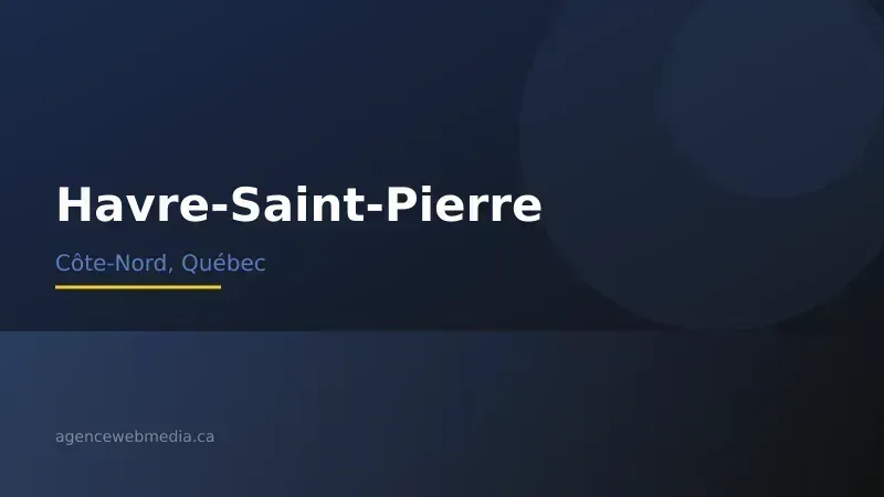 Vue de Havre-Saint-Pierre, Côte-Nord — Conception de site web à Havre-Saint-Pierre par Agence Web MédIA