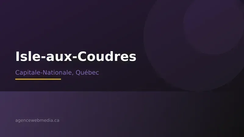 Vue de Isle-aux-Coudres, Capitale-Nationale — Conception de site web à Isle-aux-Coudres par Agence Web MédIA