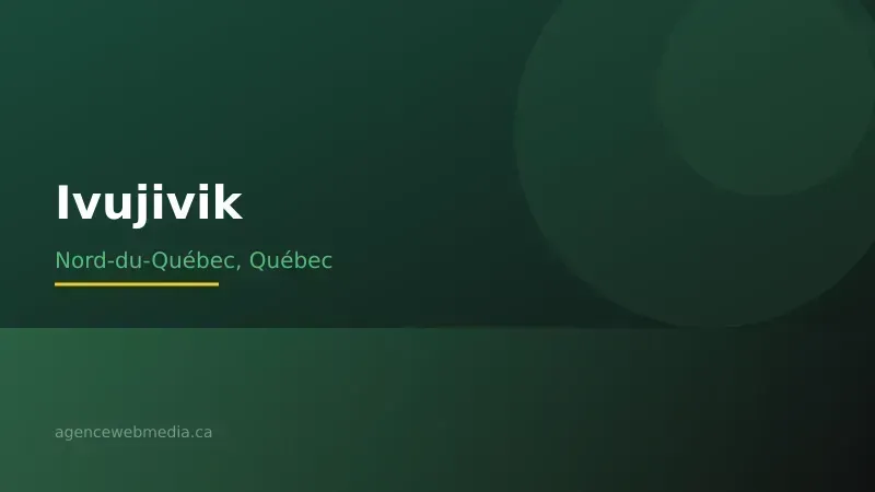 Vue de Ivujivik, Nord-du-Québec — Conception de site web à Ivujivik par Agence Web MédIA