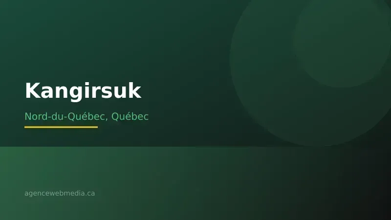 Vue de Kangirsuk, Nord-du-Québec — Conception de site web à Kangirsuk par Agence Web MédIA