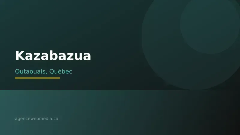 Vue de Kazabazua, Outaouais — Conception de site web à Kazabazua par Agence Web MédIA