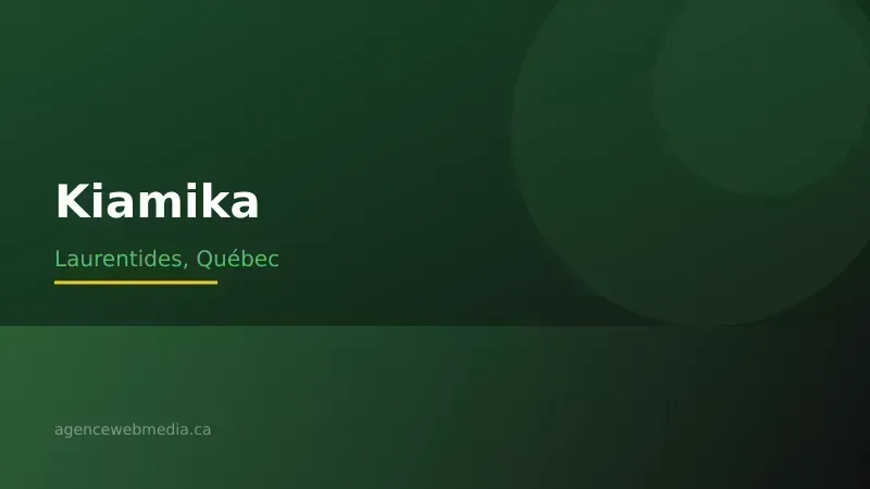 Vue de Kiamika, Laurentides — Conception de site web à Kiamika par Agence Web MédIA