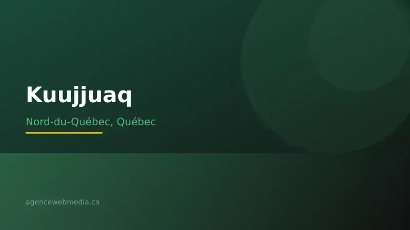 Vue de Kuujjuaq, Nord-du-Québec — Conception de site web à Kuujjuaq par Agence Web MédIA