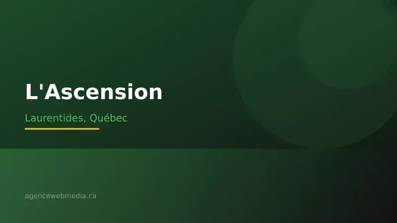 Vue de L'Ascension, Laurentides — Conception de site web à L'Ascension par Agence Web MédIA