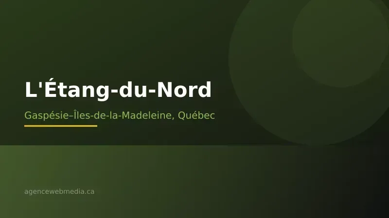 Vue de L'Étang-du-Nord, Gaspésie–Îles-de-la-Madeleine — Conception de site web à L'Étang-du-Nord par Agence Web MédIA
