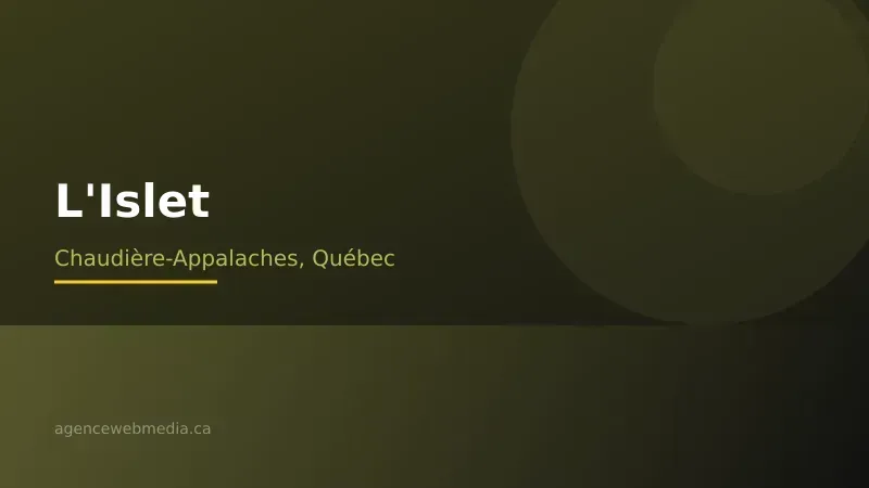 Vue de L'Islet, Chaudière-Appalaches — Conception de site web à L'Islet par Agence Web MédIA