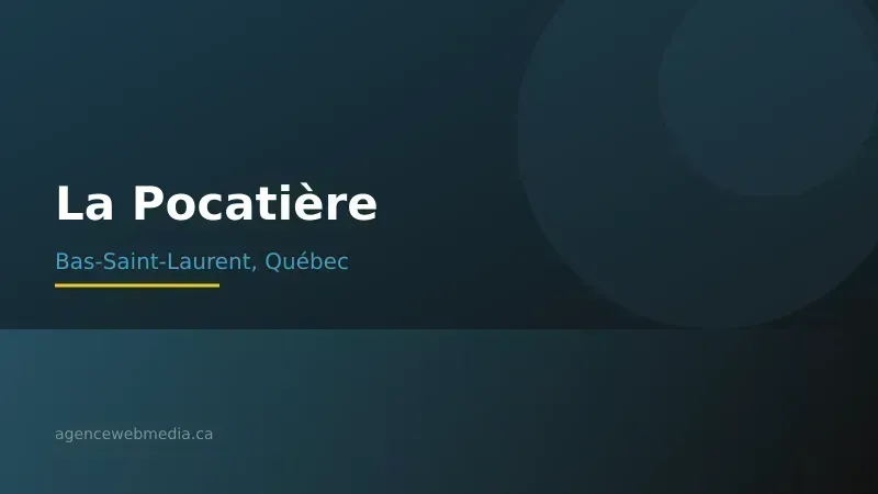 Vue de La Pocatière, Bas-Saint-Laurent — Conception de site web à La Pocatière par Agence Web MédIA