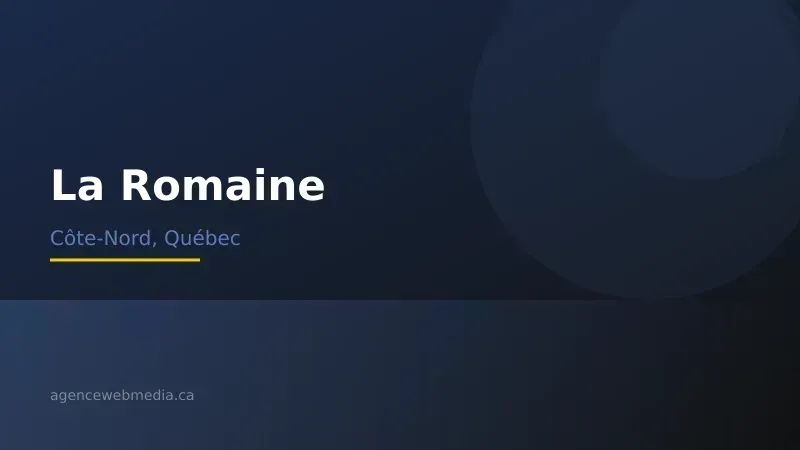 Vue de La Romaine, Côte-Nord — Conception de site web à La Romaine par Agence Web MédIA