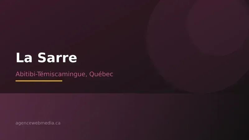 Vue de La Sarre, Abitibi-Témiscamingue — Conception de site web à La Sarre par Agence Web MédIA