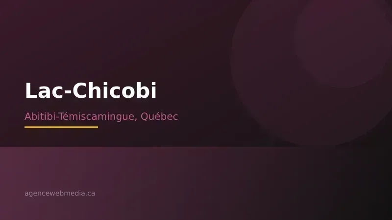 Vue de Lac-Chicobi, Abitibi-Témiscamingue — Conception de site web à Lac-Chicobi par Agence Web MédIA